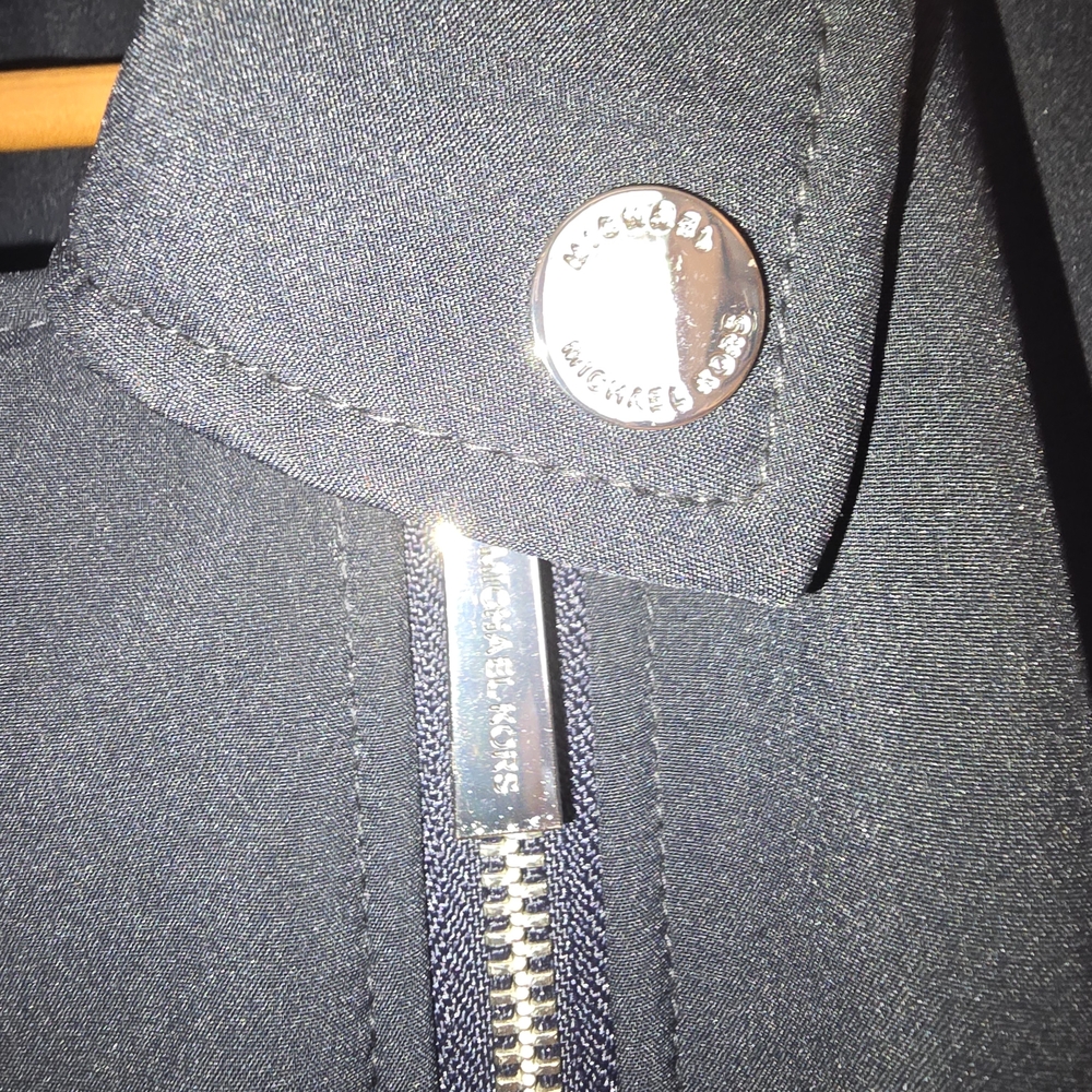 Michael Kors Black Quilted Trench Coat - Picture 7 of 12